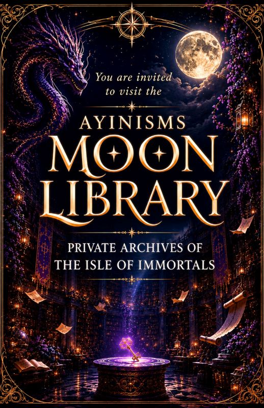 You are invited to visit the Ayinisms Moon Library, Private Archives of the Isle of Immortals